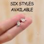 Sterling Silver Tiny Robin Bird Stud Earrings Six Styles Available, thumbnail 12 of 12