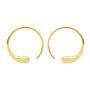 Large Luna Hoop Earrings In Gold Vermeil, thumbnail 1 of 6