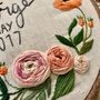 Personalised Hand Embroidered Celebration Hoop, thumbnail 6 of 7