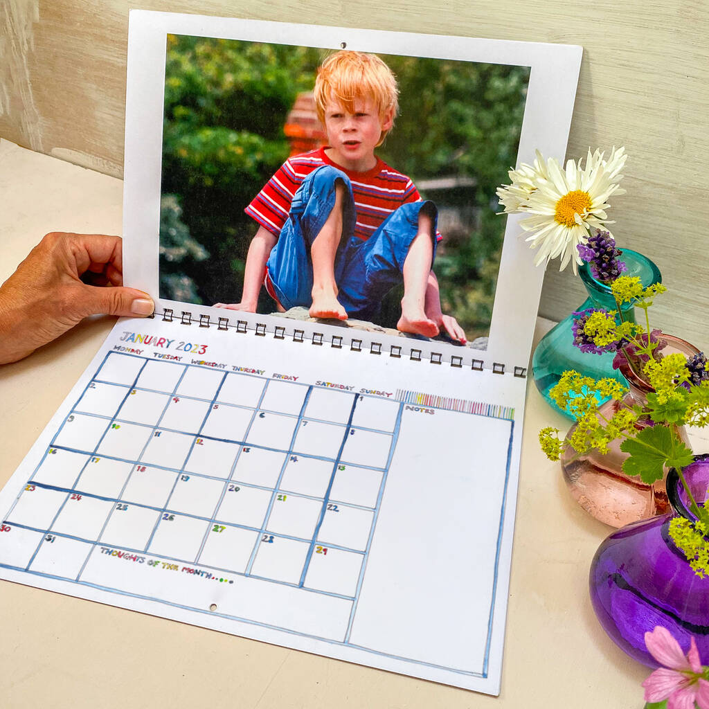 Personalised Your Photo Crayon Calendar By This Is Nessie