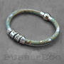 Blue And Silver Vegan Personal Hidden Message Bracelet, thumbnail 4 of 4