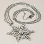 Sparkly Snowflake Pendant Necklace, thumbnail 5 of 5