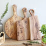 Personalised Irregular Shape Olive Wood Serving Board, thumbnail 7 of 8