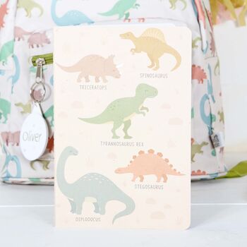 Dinosaur Print Backpack With Personalised Bag Tag, 5 of 5