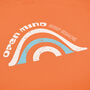 Open Mind Womens Orange Organic Beach T Shirt, thumbnail 4 of 8