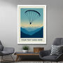 Personalised Paragliding Poster, thumbnail 2 of 6