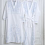 Women's Renaissance Styled White Cotton Dressing Gown, thumbnail 2 of 2