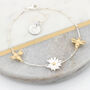 Personalised Silver And Gold Plated Daisy Bracelets, thumbnail 4 of 6