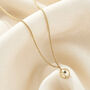 9ct Gold Molten Orb Initial Necklace, thumbnail 1 of 8