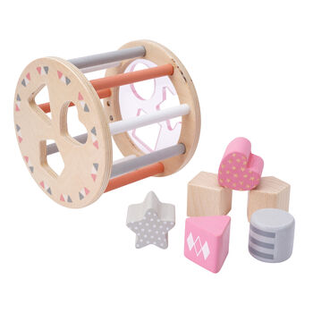 Little Tribe Pink Roly Poly Shape Sorter | Age One+, 2 of 8
