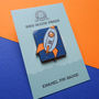 Rocket Cat Cat Pin Badge Astronaut Cat Enamel Pin Badge, thumbnail 2 of 2