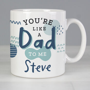 Personalised Like A Dad To Me Step Dad Mug, 4 of 4