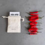 You Are Spicy Silver Chilli Stud Earrings, thumbnail 6 of 7
