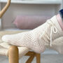 100% Cashmere Mesh Lace Socks, thumbnail 1 of 8