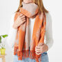 Cashmere Feather Print Scarf, thumbnail 2 of 8