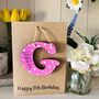 Personalised 11th Birthday Letter Wooden Keepsake Card, thumbnail 3 of 3
