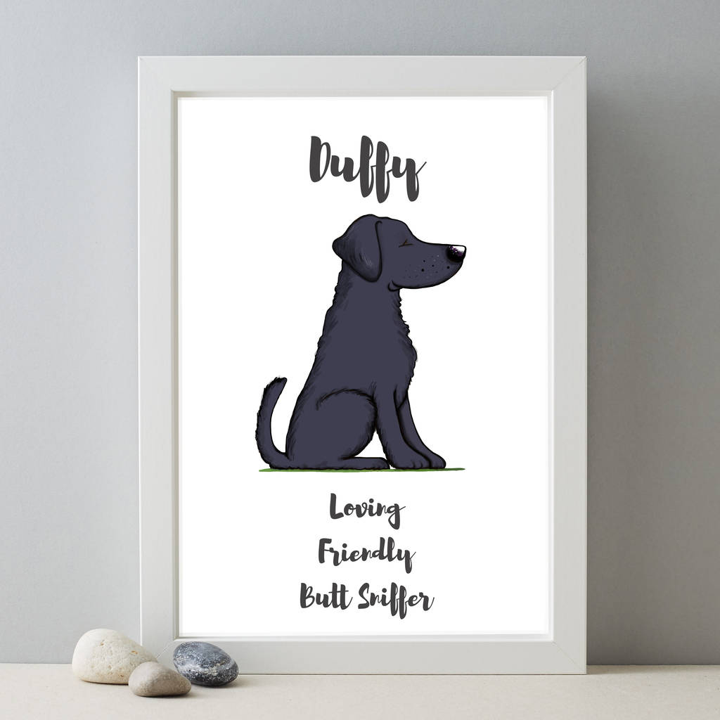 Labrador Dog Gift Personalised Novelty Christmas Birthday quality A4 Print