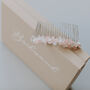 Semi Precious Crystal Cluster Bridesmaid Haircomb, thumbnail 1 of 12