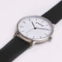 New Collection Silver Vegan Leather Watch, thumbnail 5 of 12