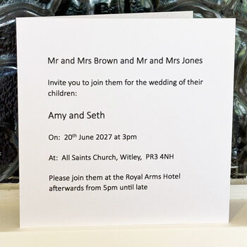 Wedding Rings Wedding Invitation, 2 of 2