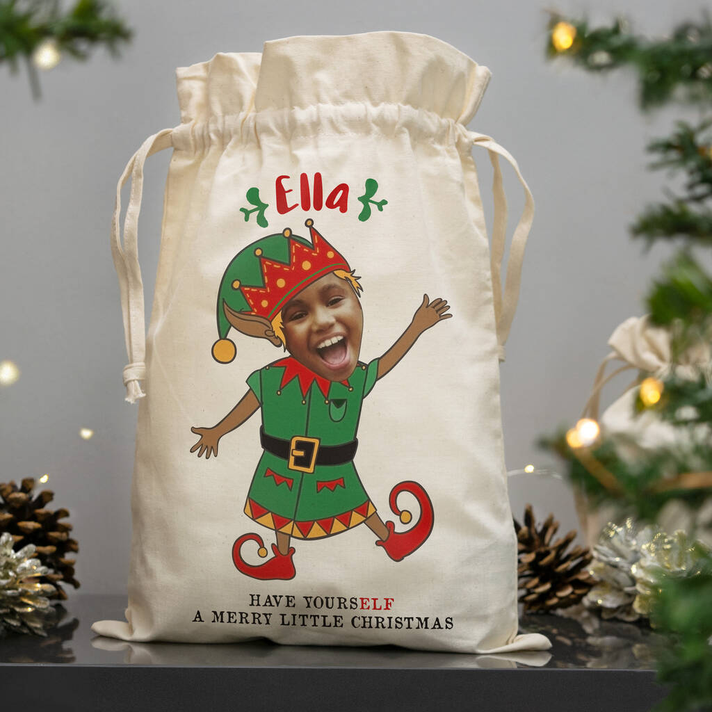 Child Elf Photo Christmas Sack By The Little Picture Company ...