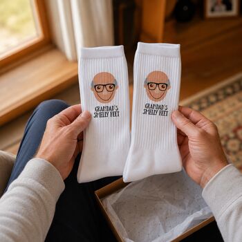 Personalised Face Socks Gift For Grandad, 3 of 12