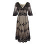 1930's Vintage Look Lace Dress With Sleeves, thumbnail 2 of 2