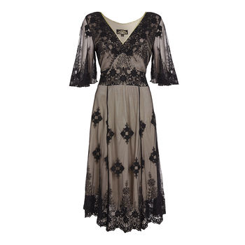 1930's Vintage Look Lace Dress With Sleeves, 2 of 2