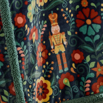 Folkloric Nutcracker Sherpa Reverse Throw 130 X 170cm, 2 of 4