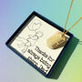 Personalised Date Gold Plated Tag Necklace, thumbnail 1 of 6