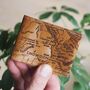 Personalised Map Of Snowdonia Leather Card Holder, thumbnail 3 of 7