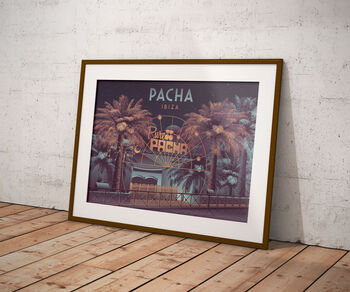 Pacha Nightclub Ibiza Travel Poster Art Print, 5 of 8