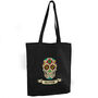 Personalised Sugar Skull Black Cotton Bag, thumbnail 3 of 3