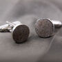 Sterling Silver Cremation Ashes Memorial Cufflinks, thumbnail 3 of 8