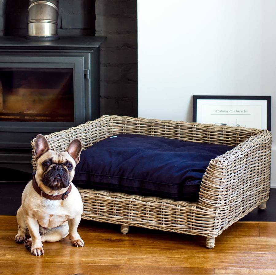 Rattan Dog Bed By Eaton Hampers And Basketware