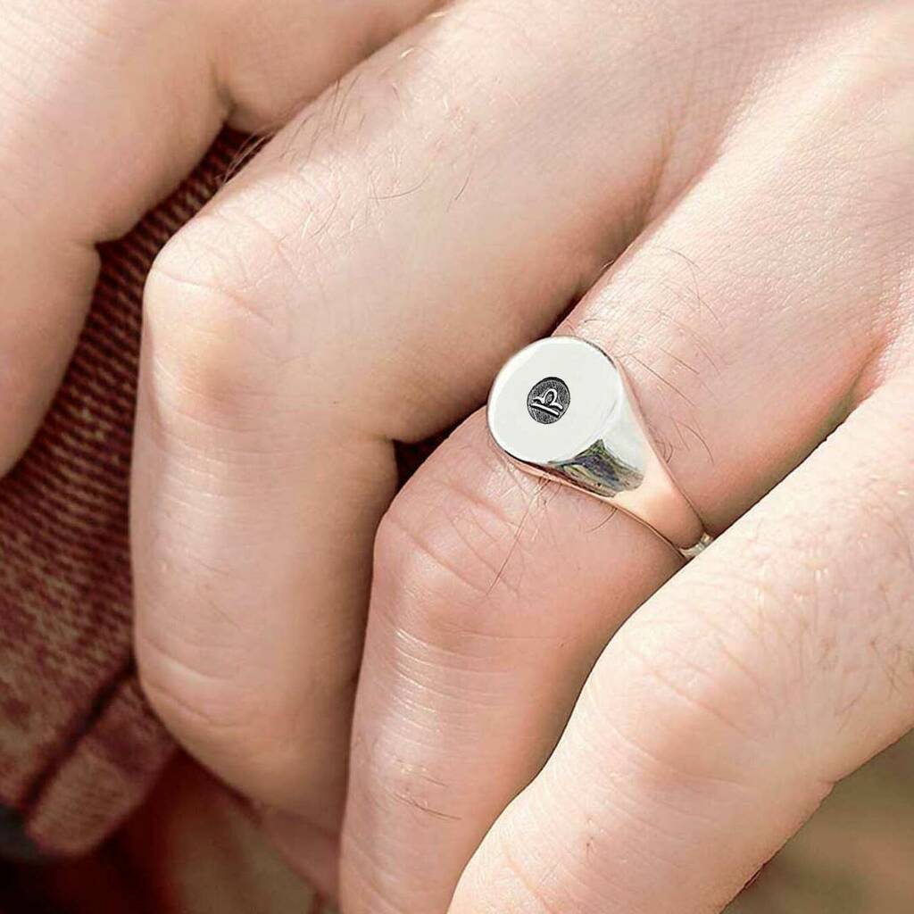 zodiac star sign silver ring by scarlett off the map jewellery