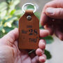 Personalised Anniversary Leather Key Ring, thumbnail 1 of 5