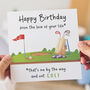 Golf Birthday Card For Husband, thumbnail 2 of 2