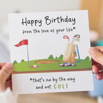 Golf Birthday Card For Husband, 2 of 2