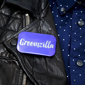 Groomzilla Stag Do Party Badge, 2 of 8