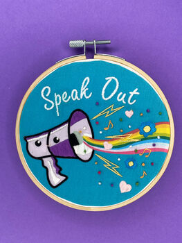 Speak Out Embroidery Kit, 2 of 7
