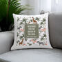 Personalised Jungle Cushion New Home Couple Gift, thumbnail 3 of 4