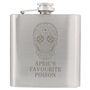 Personalised Spooky Sugar Skull Hip Flask, thumbnail 5 of 6