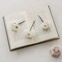Daisy Chain Dried Flower Wedding Bridal Hair Pin Set, thumbnail 4 of 4