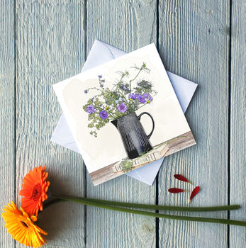 Summer In A Jug Greetings Card, 2 of 2