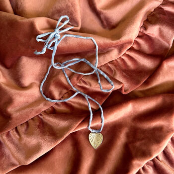 Amulet Charm Pendant On Silk Necklace, 12 of 12