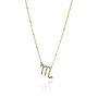 Zodiac Charm Necklace Gold Plated Sterling Silver, thumbnail 5 of 12