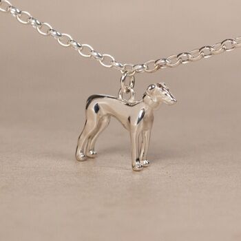 Personalised Greyhound Silver Chain Bracelet, 10 of 10