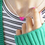 Magnetic Heart Front Fastening Necklace, thumbnail 3 of 11