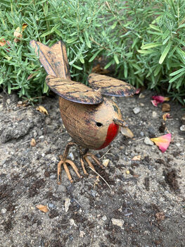 Metal Robin Garden Ornament Sympathy / Remembrance Gift, 5 of 8